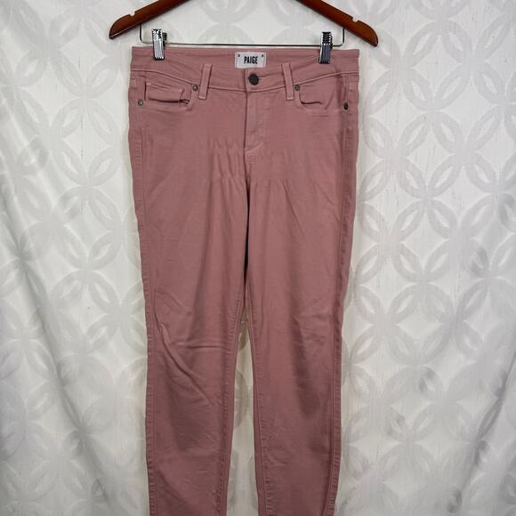 Paige Verdugo Ankle Soft Pink Jeans Size 27 - Picture 3 of 8